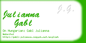 julianna gabl business card